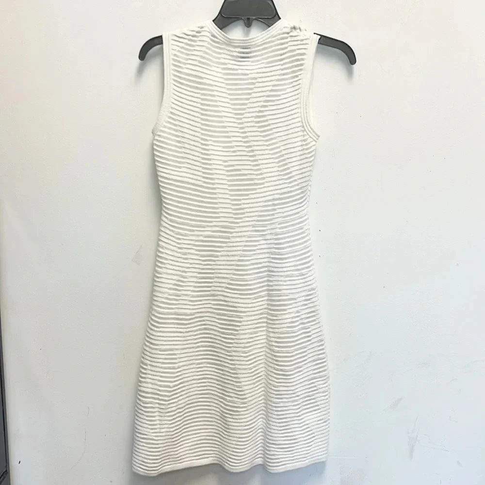Missoni Abito sheer geometric fit and flare dress